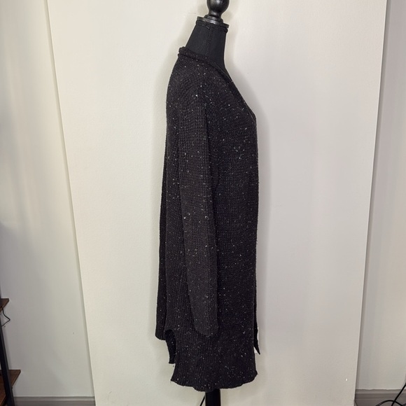 Old Navy Knit Long Open Front Cardigan Sweater in Black Women's Size XL - Picture 4 of 7